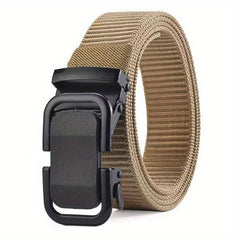 Metal Buckle Belt Unisex Nylon Canvas Casual Tactical Jeans Pants Belt