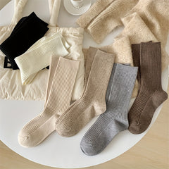 Soft & Comfy Solid Socks for Women