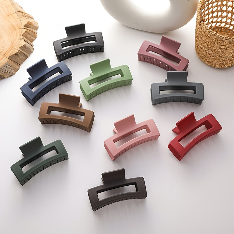 Acrylic Frosted Square Hair Claw Ponytail Holder