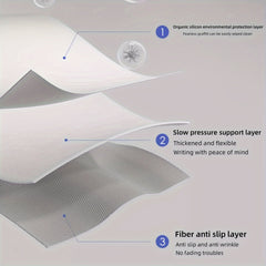 Solid Silicone Table Mat Stain Proof Erasable Mat