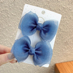 Sparkling Cartoon Bow Hair Clips for Girls