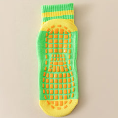 7 Pairs Non Slip Breathable Ankle Socks Cozy Grips Crew Socks Yoga Pilates