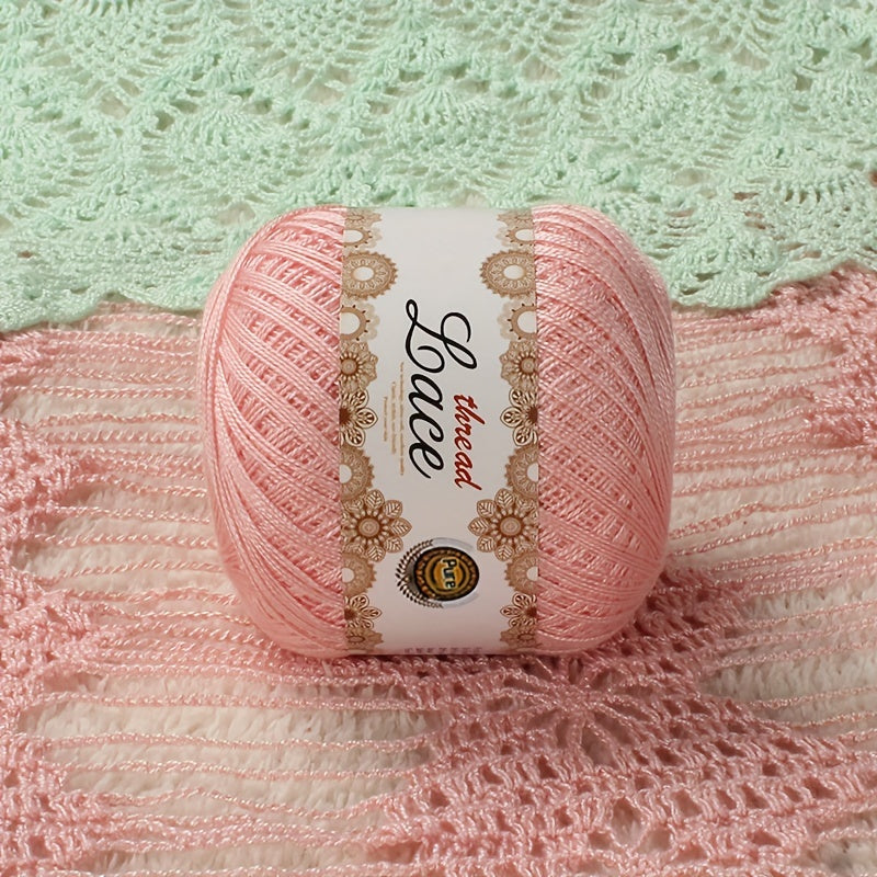 4pcs No 8 Pearl Lace Thread Diy Crochet Silk Cotton Linen Bright Silk Thread
