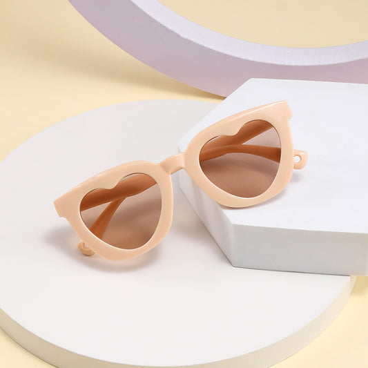 Heart Shape Sunglasses Sun Protection for Girls Boys