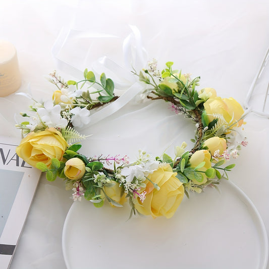 Children's Flower Wreath Hair Accessory for Wedding Party