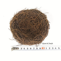 Rattan Bird's Nest with Quail Egg Easter Decoration