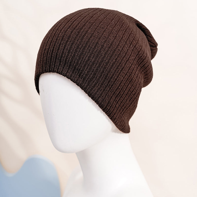 Solid Knitted Ski Hat for Men and Women