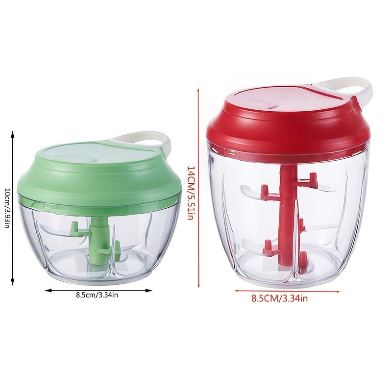 Manual Food Chopper For Vegetables Fruits Nuts Onions Hand Pull Mincer