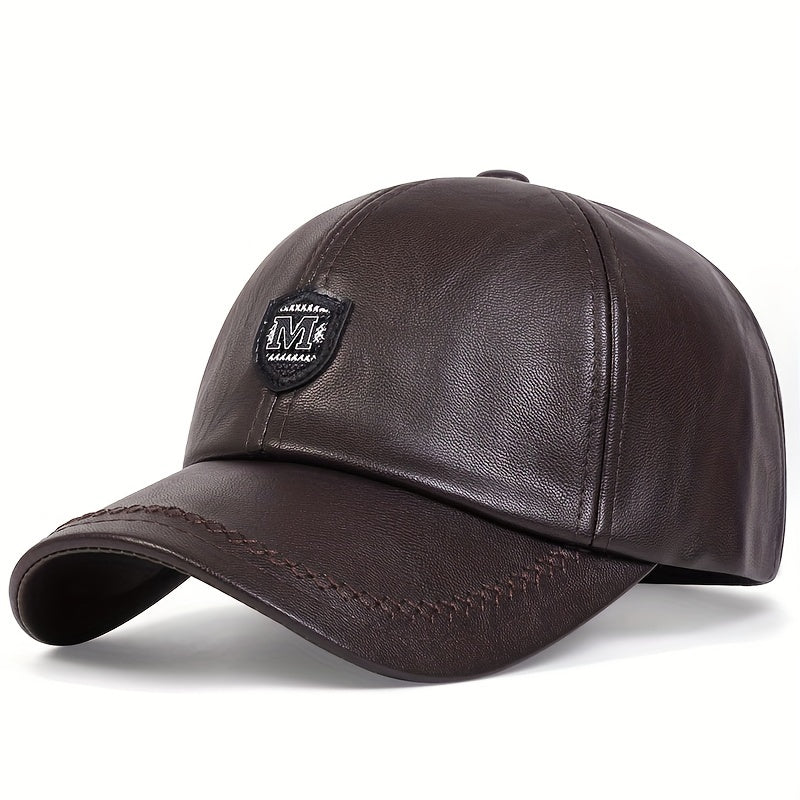 M Label Patch Baseball Cap Waterproof Dad Hat Unisex Adjustable Golf Cap