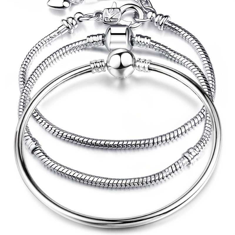 Stainless Steel Snake Chain Bracelet Bangle DIY Jewelry