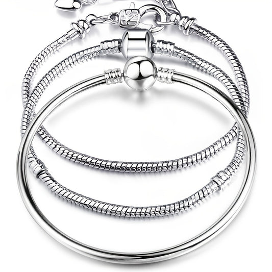 Stainless Steel Snake Chain Bracelet Bangle DIY Jewelry