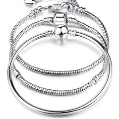Stainless Steel Snake Chain Bracelet Bangle DIY Jewelry