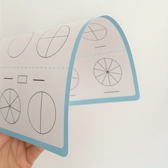 10 Pack COXCO Double Sided A4 Math Practice Papers Reusable Dry Erase Sheets