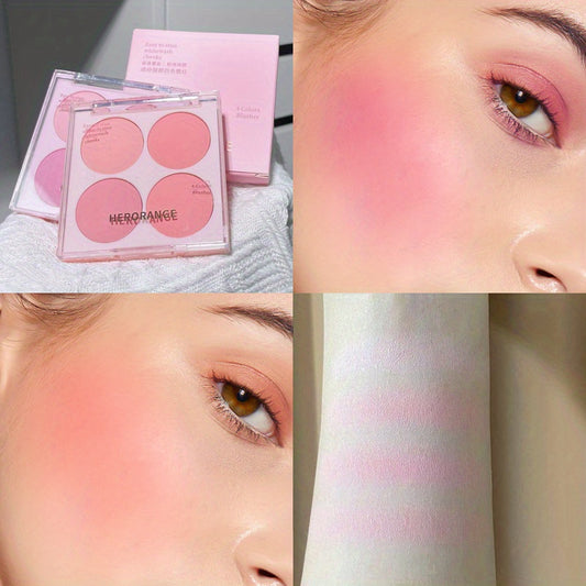 Sweet Four Blush Brightening Natural Nude Makeup Correcting Palette Matte Blush