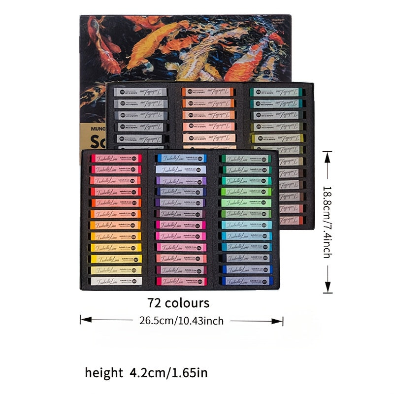 Colorful Soft Pastel Sticks for Art and Craft Projects