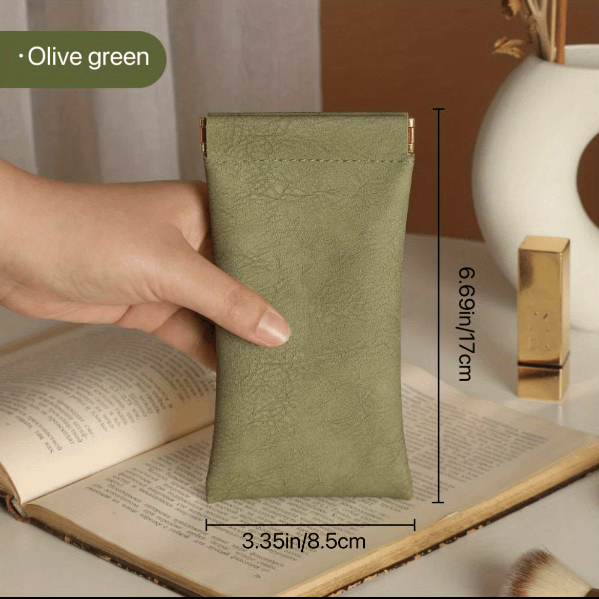 Portable Glasses Storage Bag PU Leather Protection Box