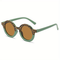 Kids Cartoon Round Frame Sunglasses - UV Protection