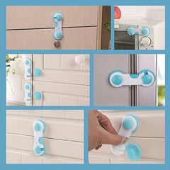 5pcs Baby Safety Lock Anti Pinch Hand Drawer Cabinet Door Child Safety