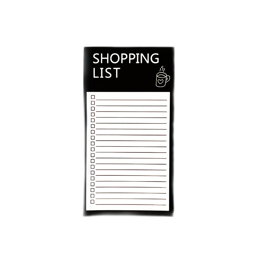 2pcs Magnetic Grocery List Pad with Pen Holder - Funny Notepad for Fridge