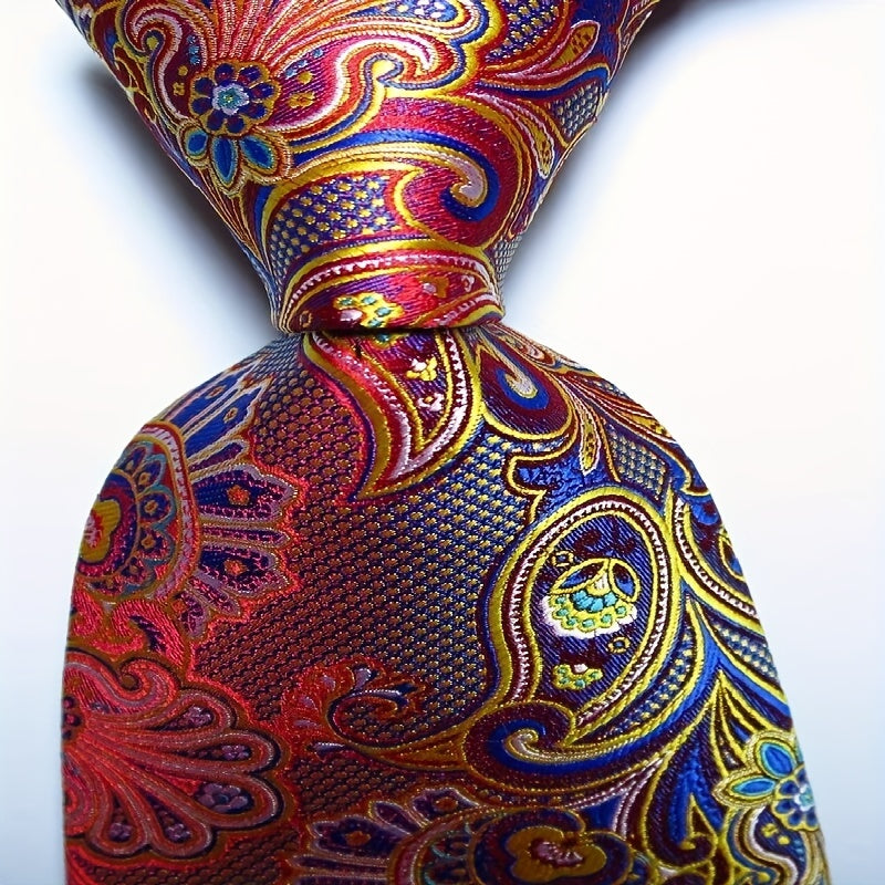 Men's Paisley Necktie Classic Printed Business Party Tie