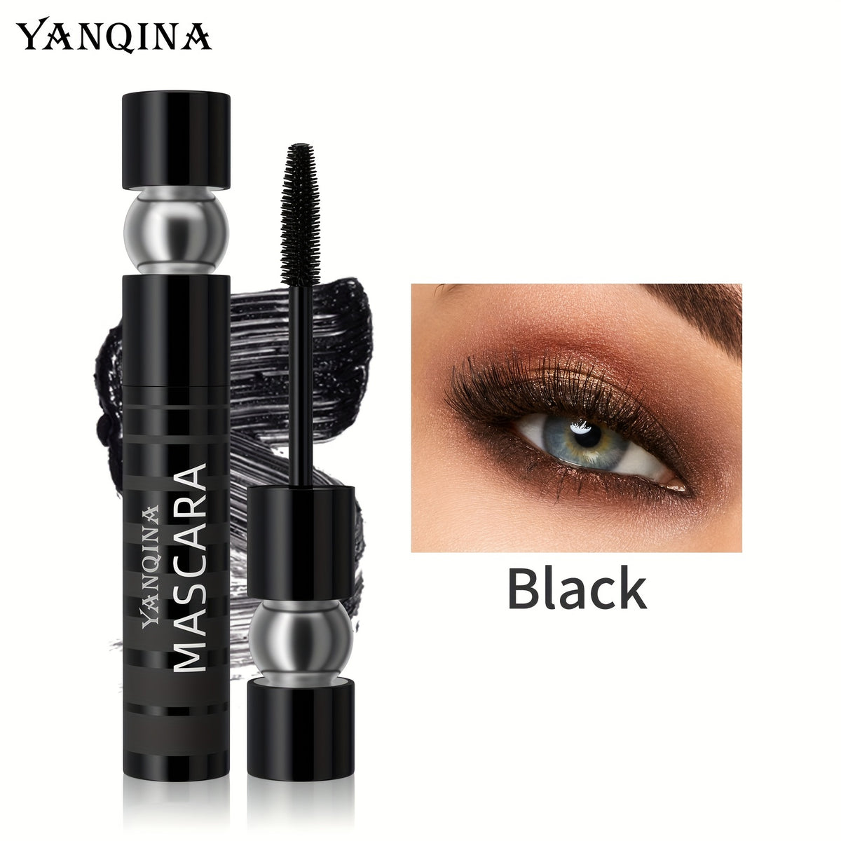 Waterproof Volumizing Mascara Long Lasting SmudgeProof Curly Holding Eyelashes