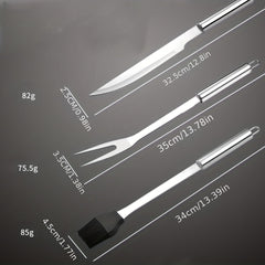 5pcs BBQ Set Outdoor Barbecue Kit with Storage Bag