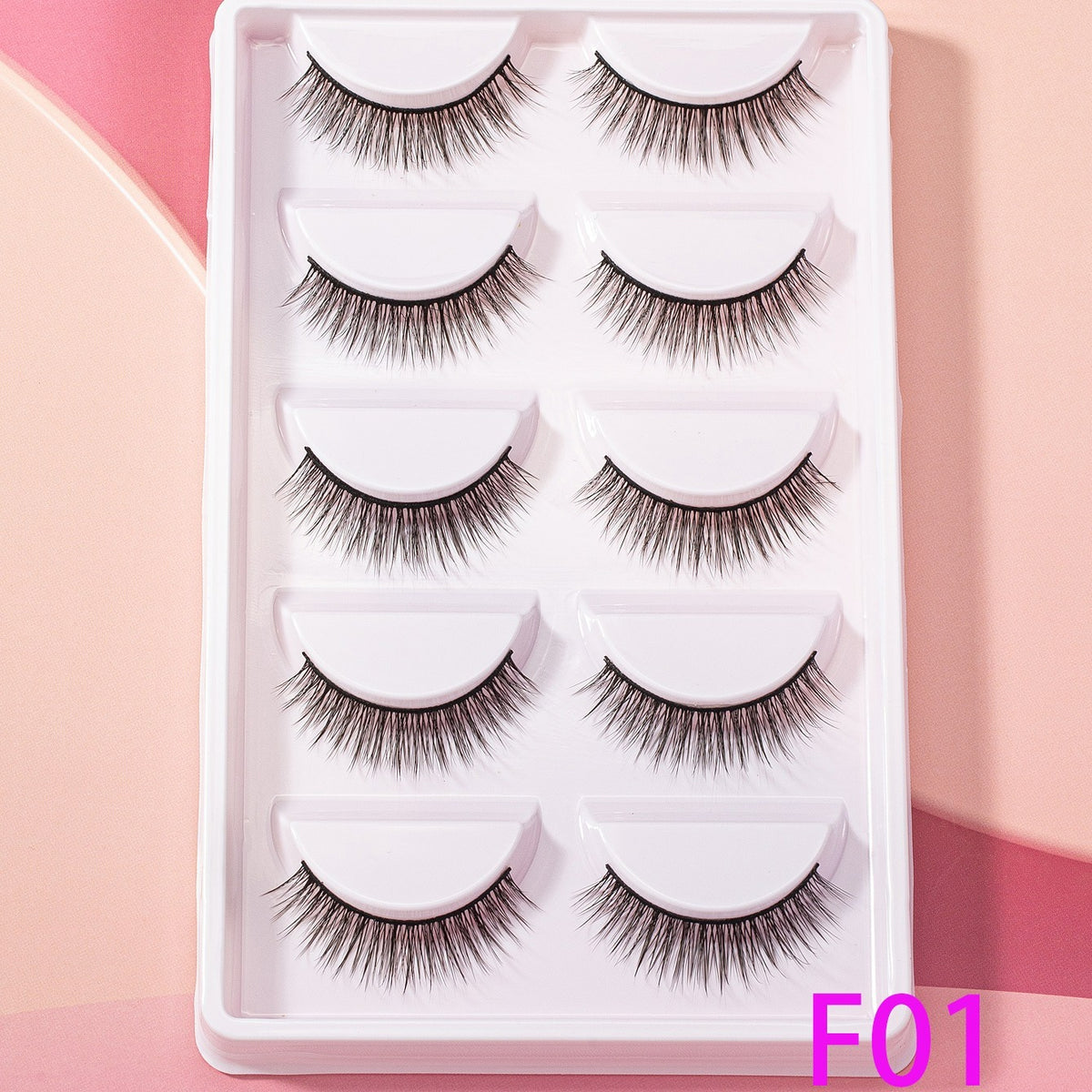 Fluffy 14mm Cat Eye False Eyelashes - Thick Curled Makeup Tools