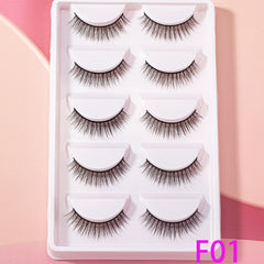 Fluffy 14mm Cat Eye False Eyelashes - Thick Curled Makeup Tools