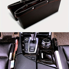 1pc Car Seat Gap Storage Box Universal Adjustable Storage Bag
