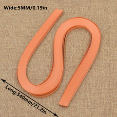 120pcs 5MM Paper Strips for Crafting - Monochrome Paper - 21.2in
