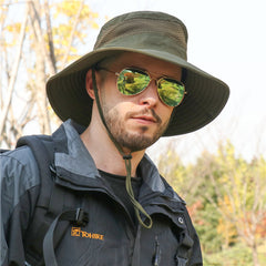 Large Brim Sun Protection Bucket Hats for Outdoor Fishing & Camping