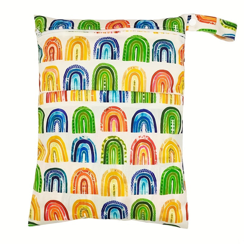 2pcs Wet Dry Bag Waterproof Reusable Diaper Storage Bag for Beach Swimming