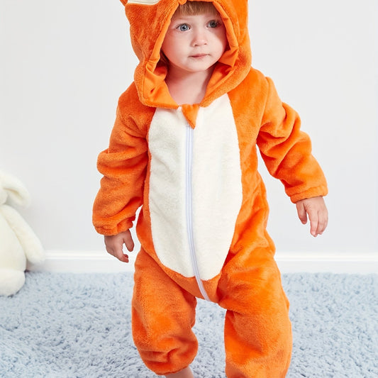 Baby Animal Onesies Hooded Zipper Homewear Halloween Pajamas