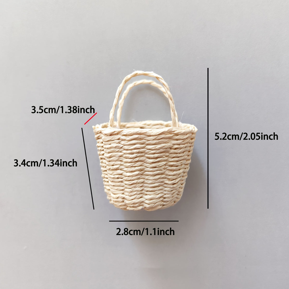 Mini Basket Small Cloth Weaving Paper Vine Basket Decoration Easter