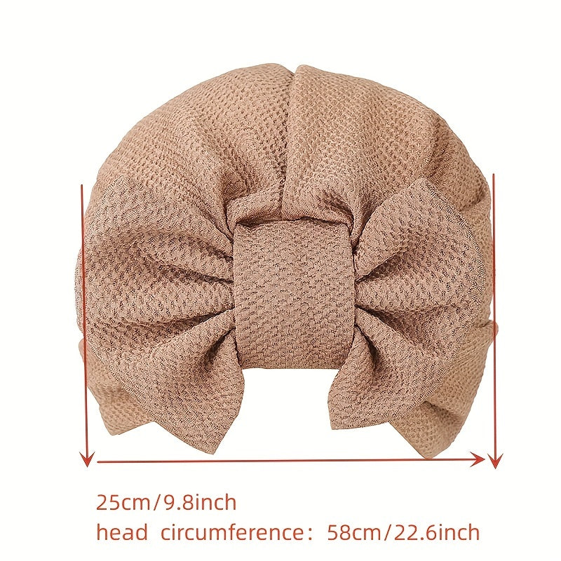 Pleated Turban Cap Elastic Head Wrap Lightweight Beanie Headscarf Hijab Hats