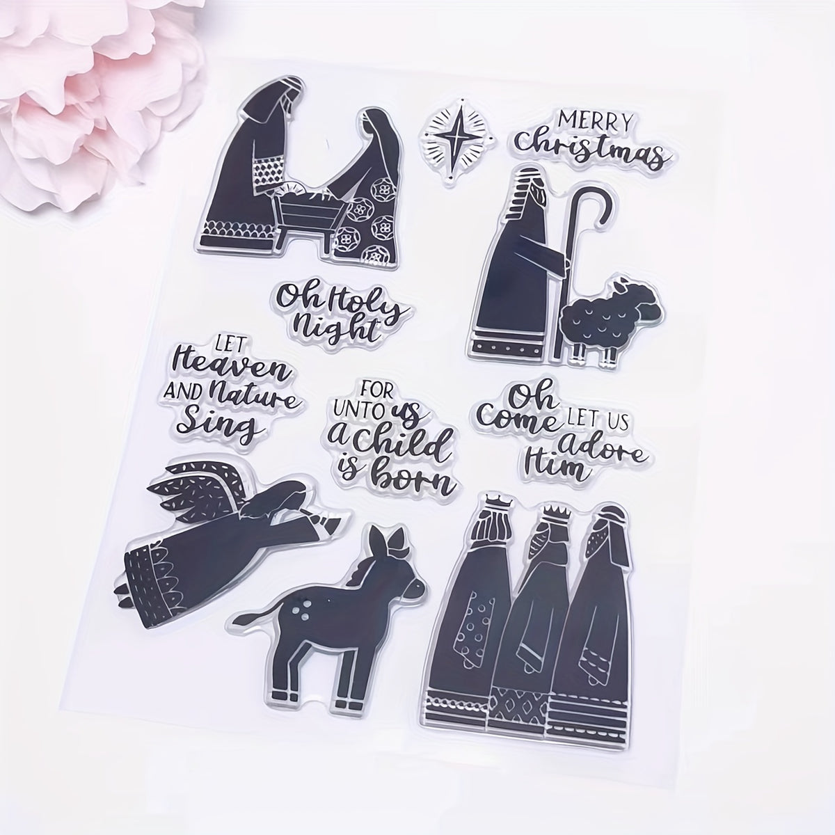 Christmas Character Stamp for Card Making and DIY Crafts
