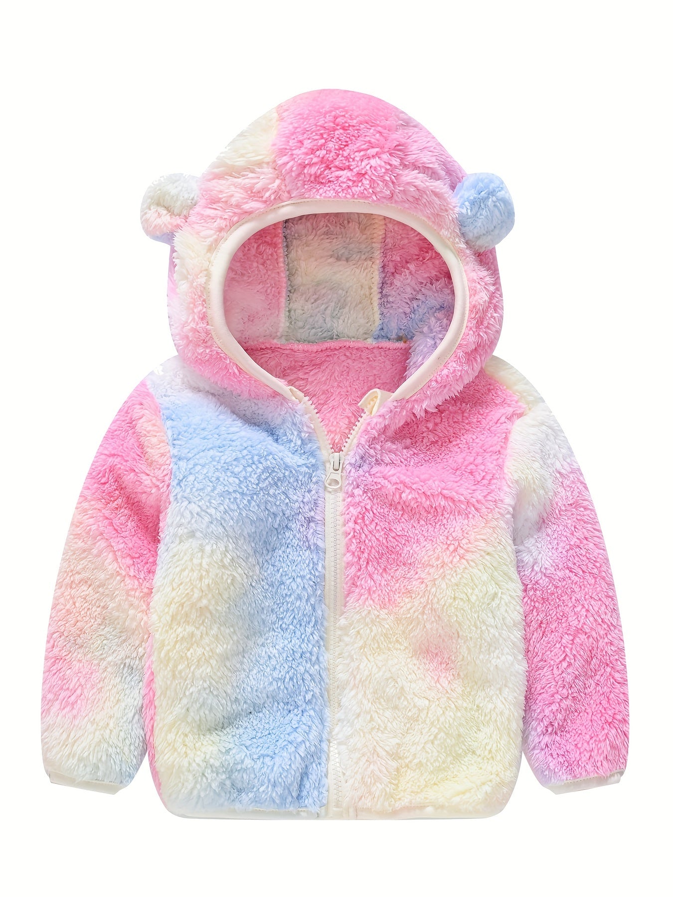 Toddler Fleece Jacket Baby Boys Girls Hooded Outwear Fall Winter Clothing