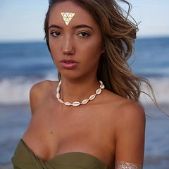 Shell Braided Bracelet Hawaiian Style Beach Necklace