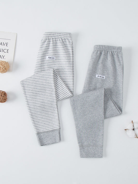 2 Boys Cotton Lounge Pants Comfy Fit Casual Underpants for Spring Fall