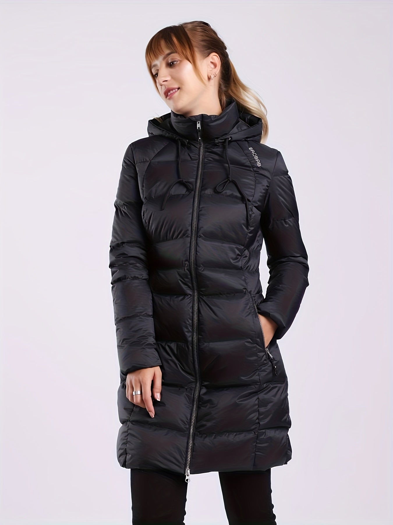 Thickened Long Down Jacket for Winter Outdoor Sports Women