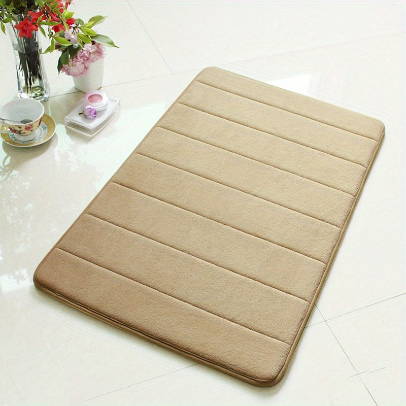 Memory Foam Bath Mat Rug 24 X 16 Inches Grey