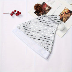 Knitted Fabric Woolen Edge Christmas Hat