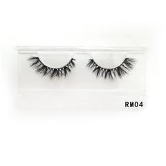 Slim 16mm Natural 3D Mink Eyelashes Soft Reusable False Eyelashes Bulk