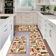 Cartoon Area Rug Hand painted Pattern Floor Mat Machine Washable Carpet