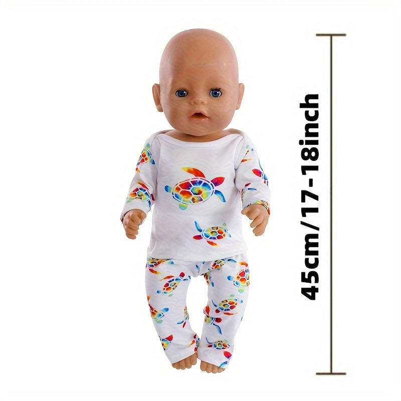 Kid's Turtle & Dinosaur Print Pajamas Age 3-6