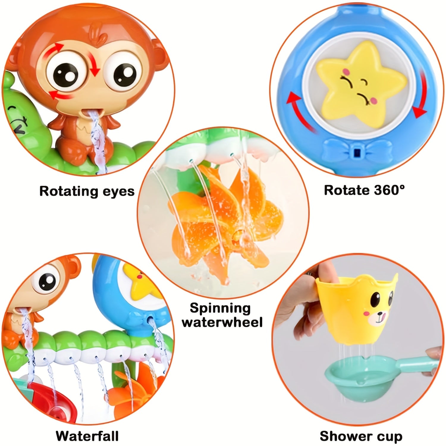 Bathtub Waterfall Station Bath Toy for Kids