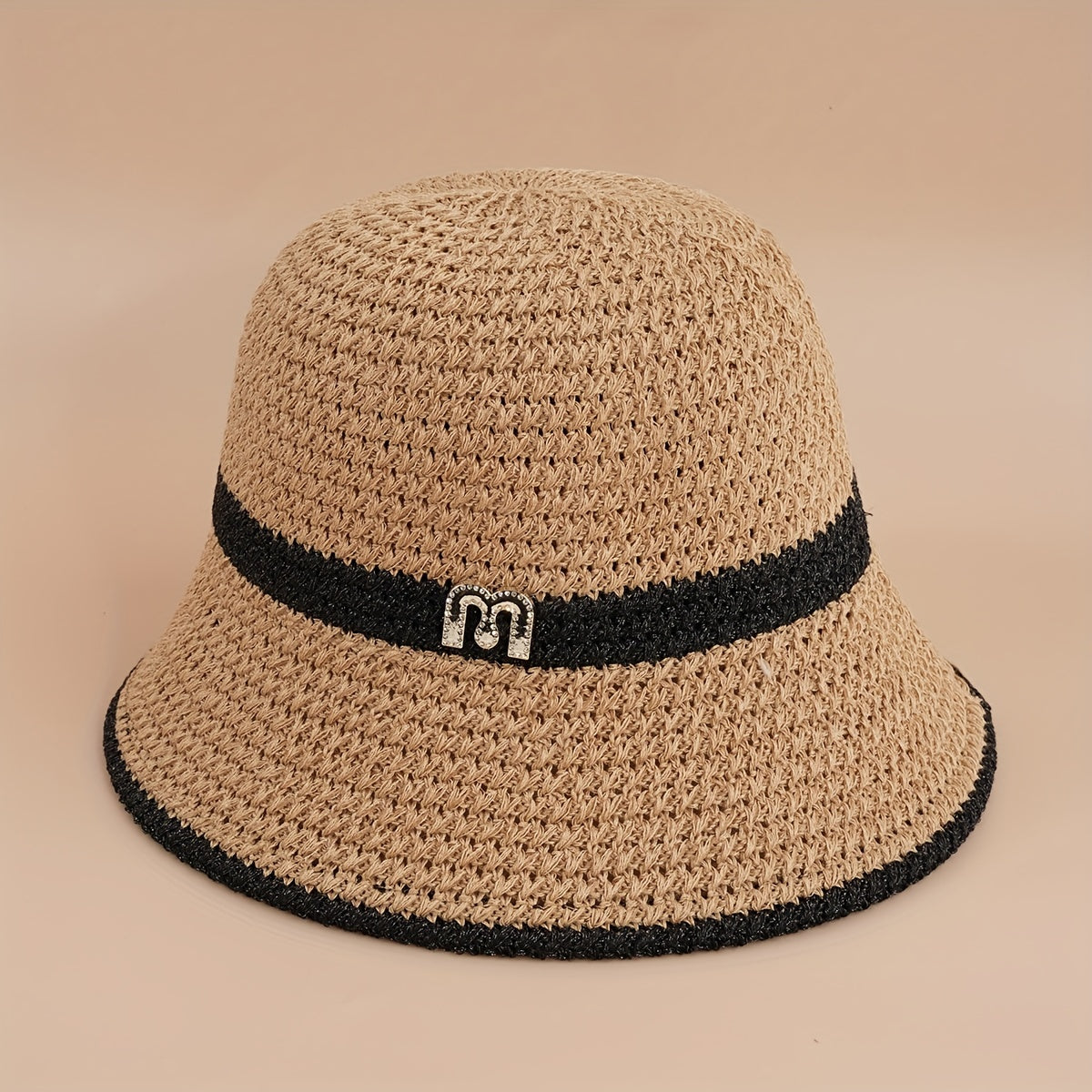 Retro Hollow Summer Sunscreen Bucket Hat British M Mark