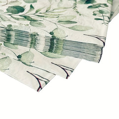 20 Eucalyptus Leaves Paper Napkins Soft 2 Ply Boho Wedding Cocktail Beverage