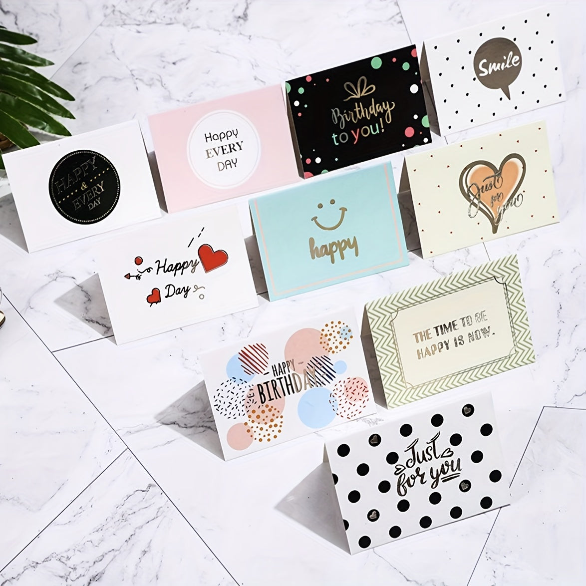 18pcs Mini Holiday DIY Gift Greeting Wish Cards for Celebration