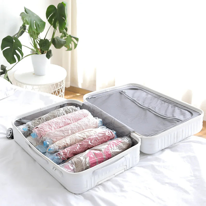 30PCS Hot Compression Vacuum Bag Travel Bags Foldable Compressed Travel Clothes